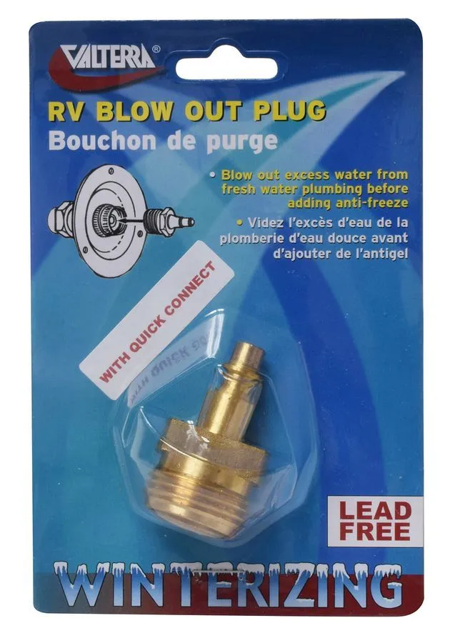 Blow Out Plug w/Quick Connect,